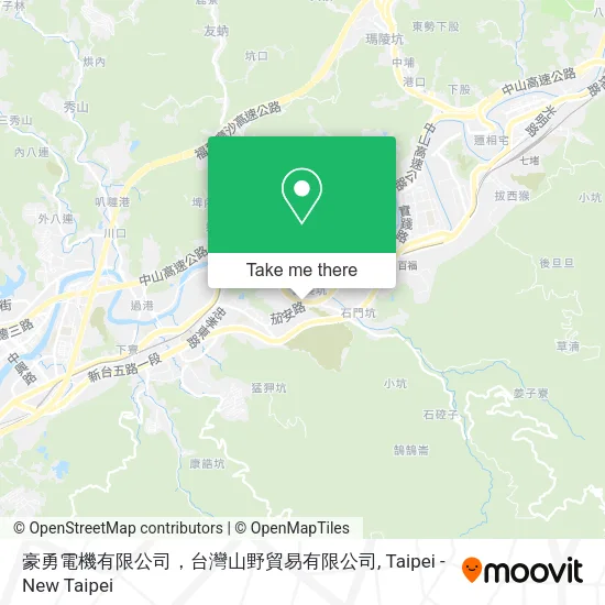 豪勇電機有限公司，台灣山野貿易有限公司地圖