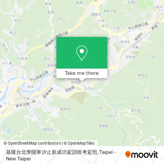 基隆台北學開車汐止新成功駕訓班考駕照 map