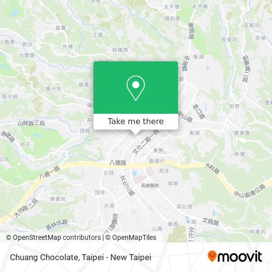 Chuang Chocolate map
