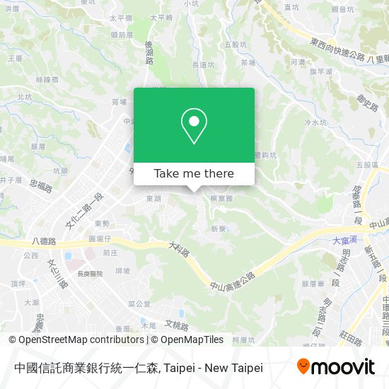 中國信託商業銀行統一仁森 map