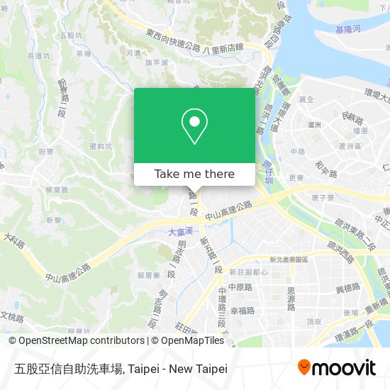 五股亞信自助洗車場 map