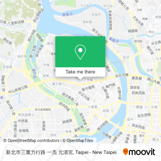 新北市三重力行路 一炁 元清宮 map