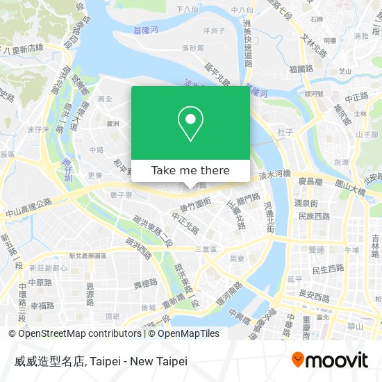 威威造型名店 map