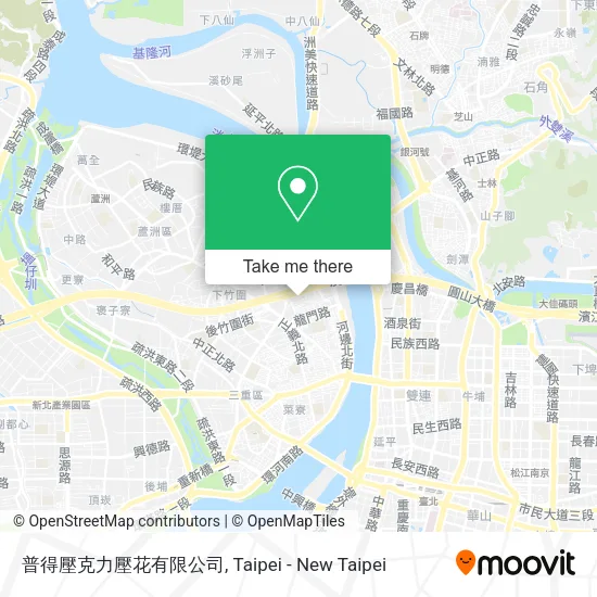 普得壓克力壓花有限公司地圖