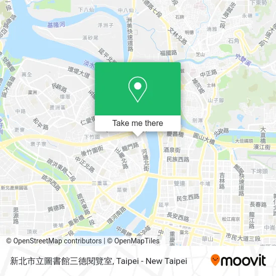 新北市立圖書館三德閱覽室地圖