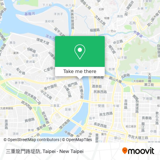 三重龍門路堤防 map