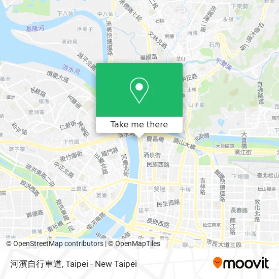 河濱自行車道地圖