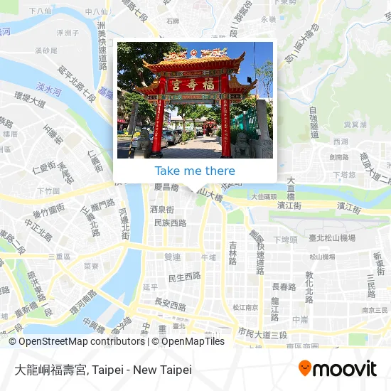 大龍峒福壽宮 map