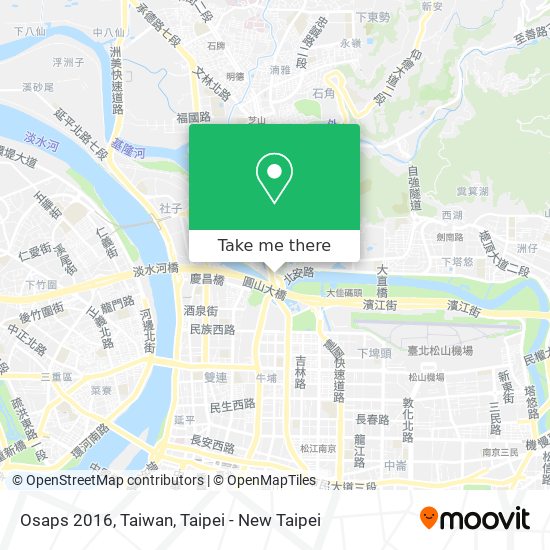 Osaps 2016, Taiwan map