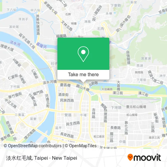 淡水红毛城地圖