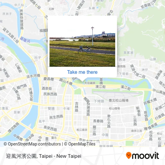 迎風河濱公園地圖