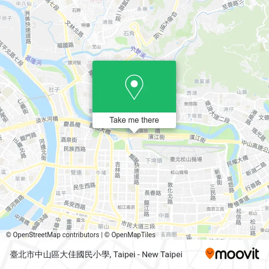 臺北市中山區大佳國民小學地圖