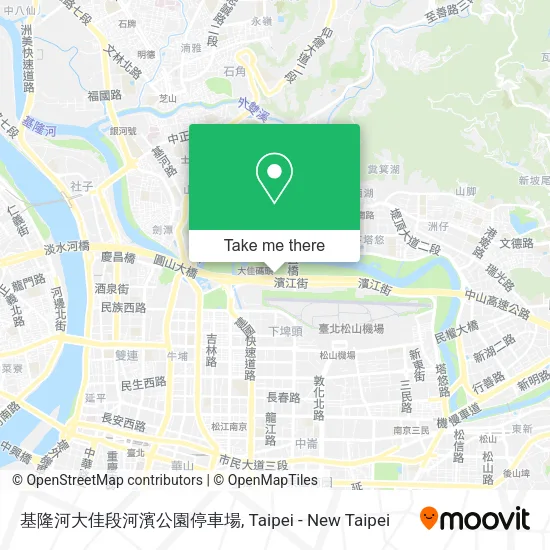 基隆河大佳段河濱公園停車場地圖
