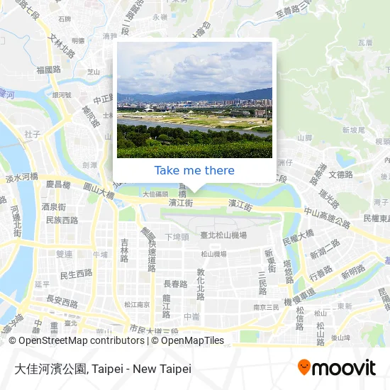 大佳河濱公園地圖