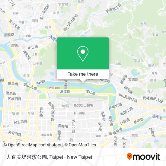 大直美堤河濱公園地圖