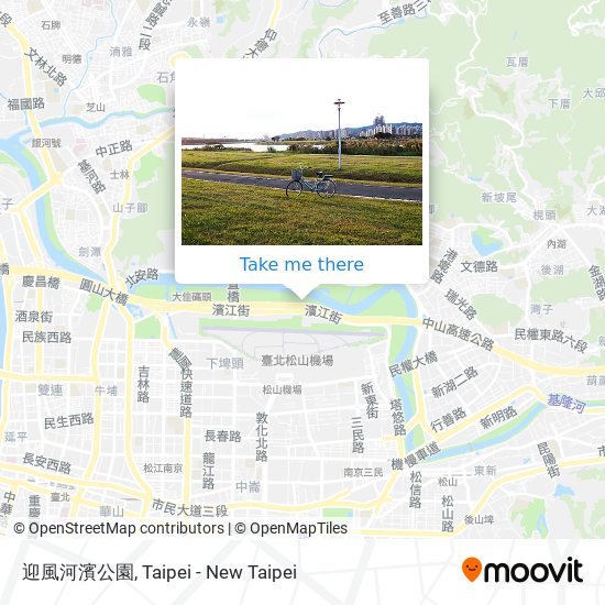 迎風河濱公園 map