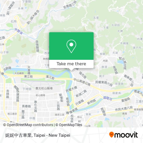 妮妮中古車業 map