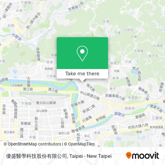 優盛醫學科技股份有限公司地圖