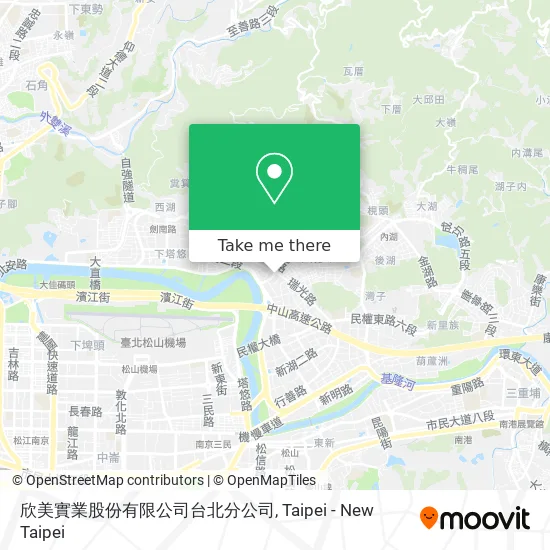 欣美實業股份有限公司台北分公司地圖