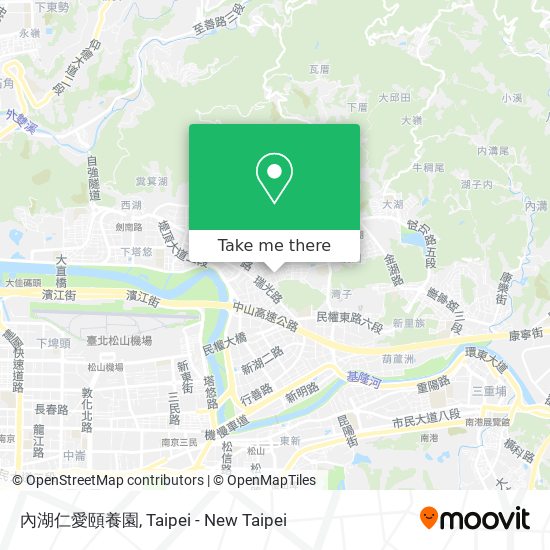 內湖仁愛頤養園 map