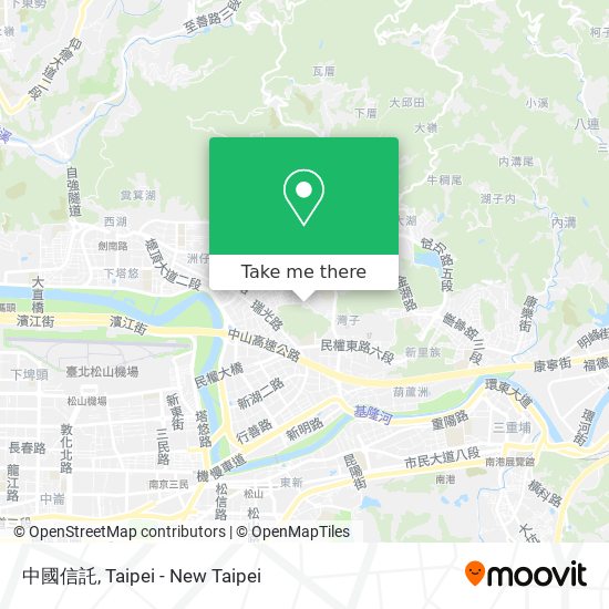 中國信託地圖