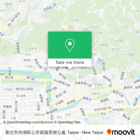 臺北市內湖區公所紫陽里辦公處地圖