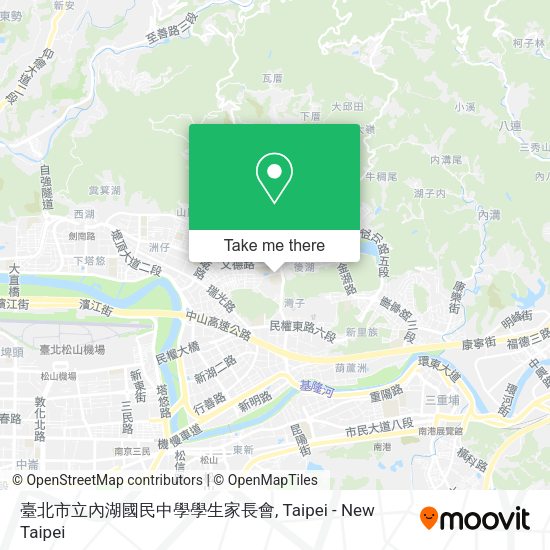 臺北市立內湖國民中學學生家長會地圖