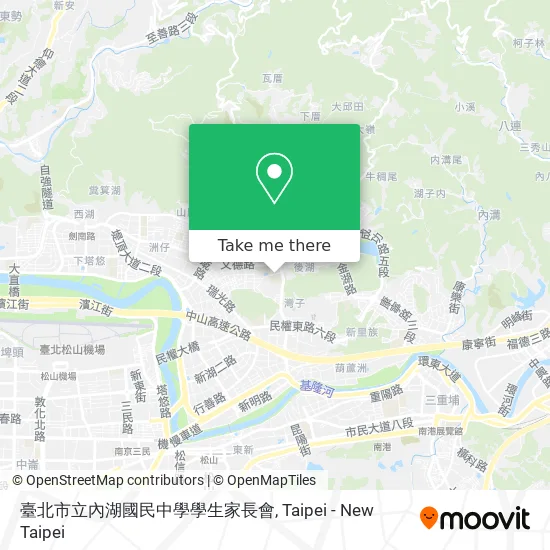 臺北市立內湖國民中學學生家長會 map