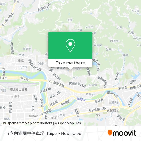 市立內湖國中停車場 map