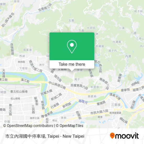 市立內湖國中停車場地圖