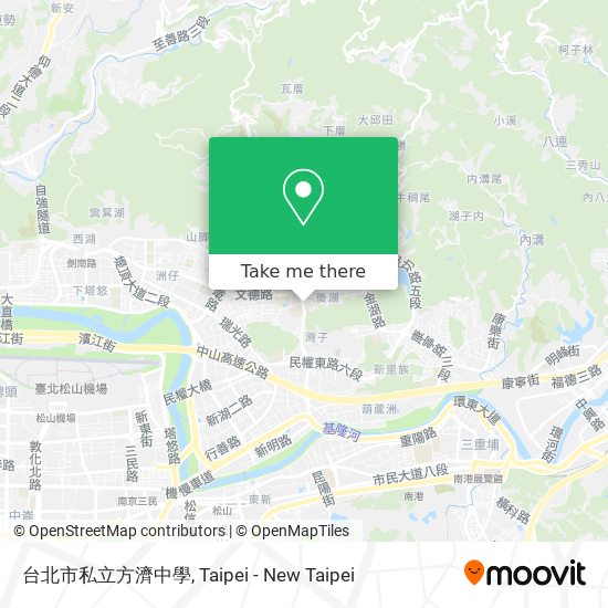 台北市私立方濟中學地圖
