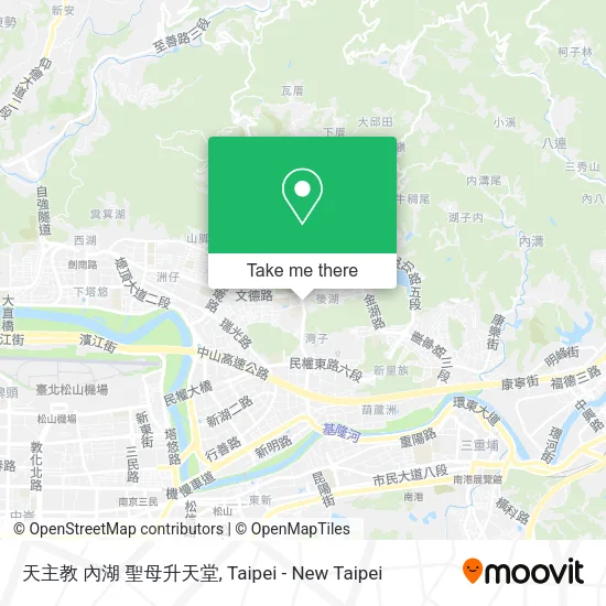 天主教 內湖 聖母升天堂地圖