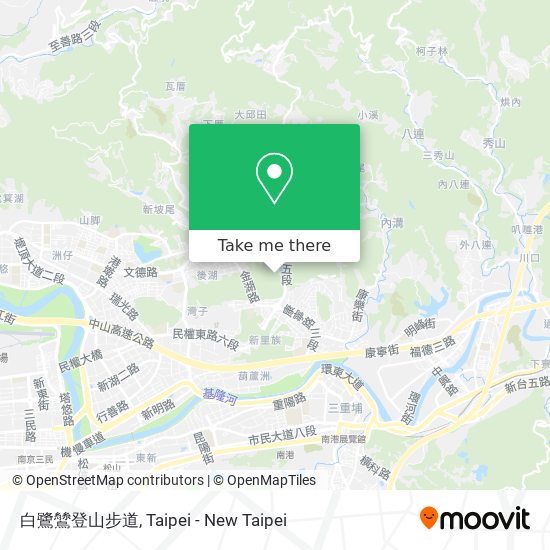 白鷺鷥登山步道地圖