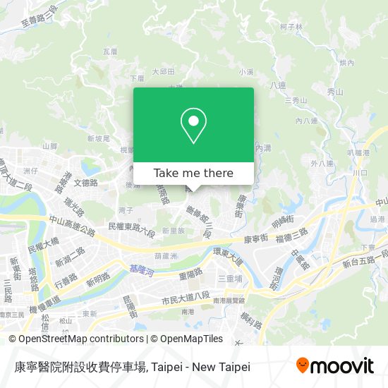 康寧醫院附設收費停車場 map