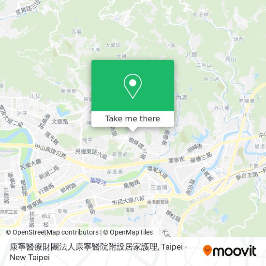 康寧醫療財團法人康寧醫院附設居家護理 map