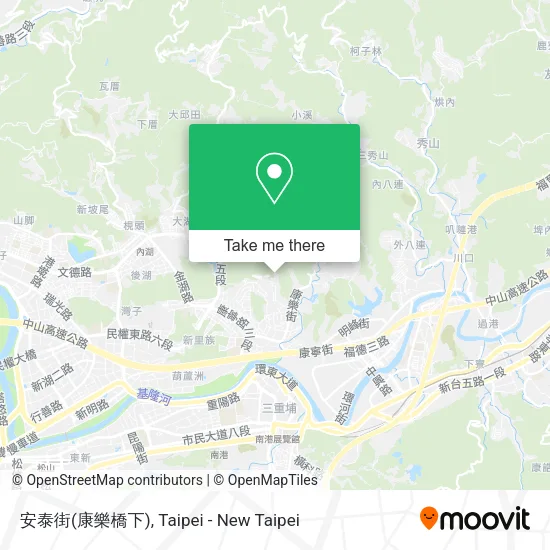 安泰街(康樂橋下)地圖