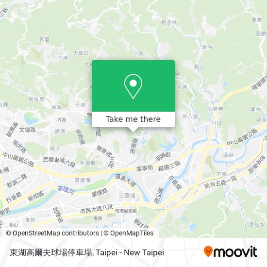 東湖高爾夫球場停車場地圖