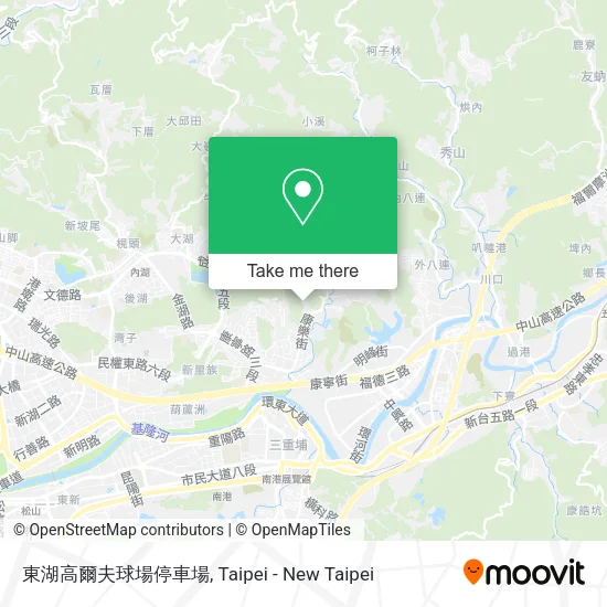 東湖高爾夫球場停車場地圖