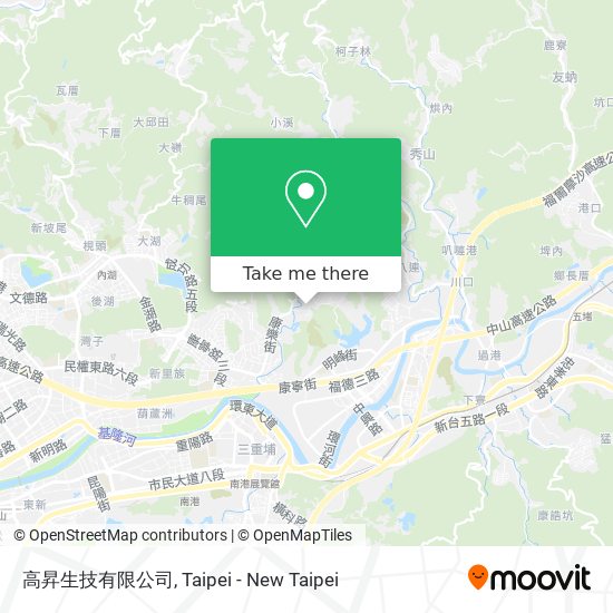 高昇生技有限公司 map