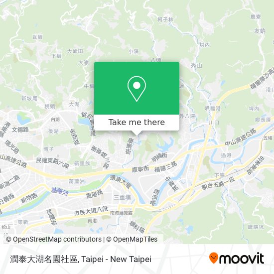 潤泰大湖名園社區 map