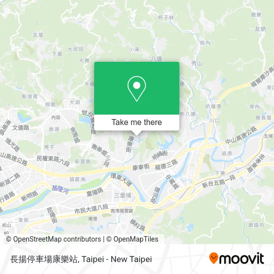 長揚停車場康樂站地圖