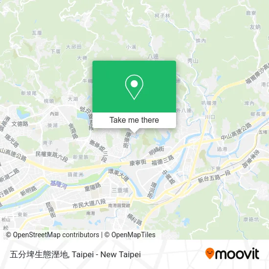 五分埤生態溼地地圖