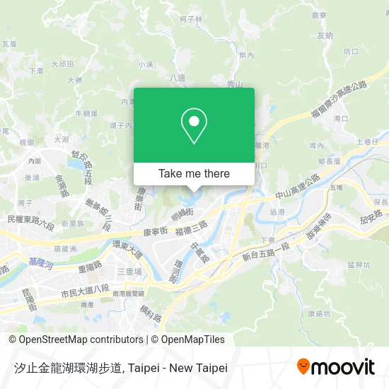 汐止金龍湖環湖步道 map
