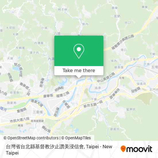 台灣省台北縣基督教汐止讚美浸信會地圖