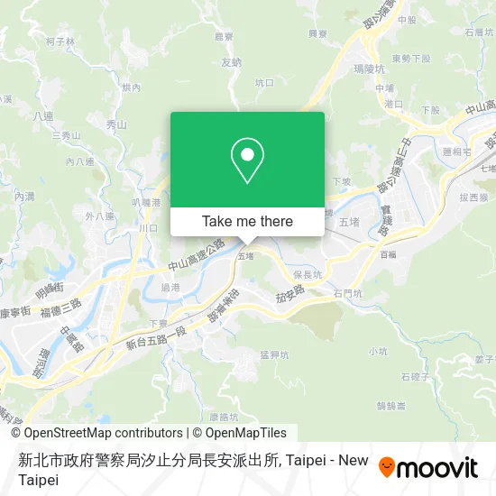 新北市政府警察局汐止分局長安派出所地圖