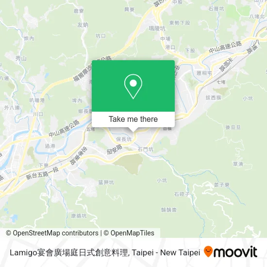 Lamigo宴會廣場庭日式創意料理地圖