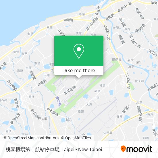 桃園機場第二航站停車場 map