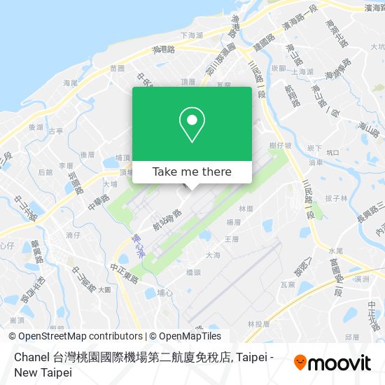 Chanel 台灣桃園國際機場第二航廈免稅店 map