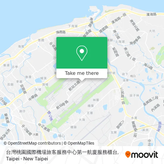 台灣桃園國際機場旅客服務中心第一航廈服務櫃台 map