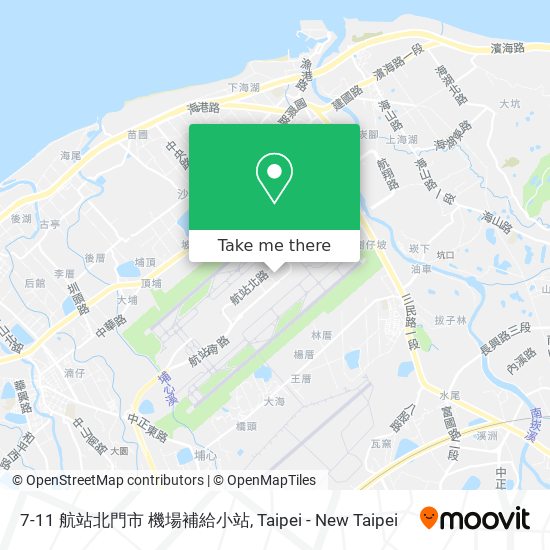 7-11 航站北門市 機場補給小站地圖